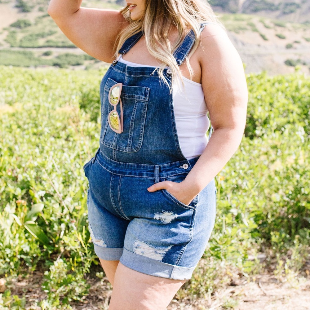 KanCan Shortalls Short Overalls - Picture 10 of 13